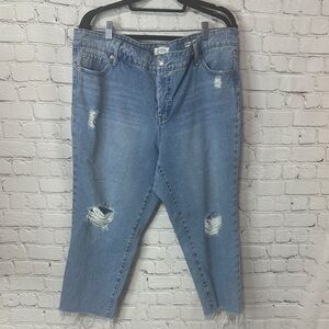 Jessica Simpson High Rise Straight Cropped Jeans 16W